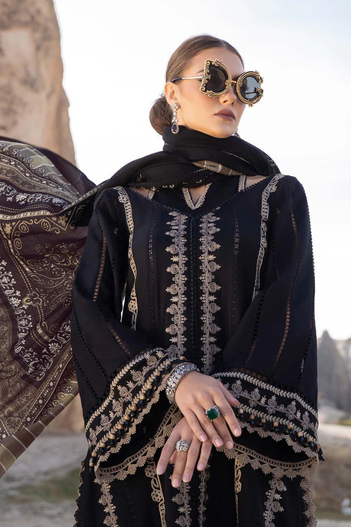 Maria B Unstitched Luxury Dhanak Heavy Embroidered 3PC Suit