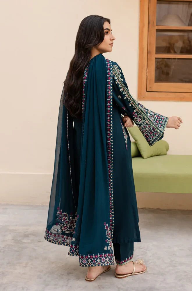 Batik Unstitched Luxury Dhanak Heavy Embroidered 3PC Suit