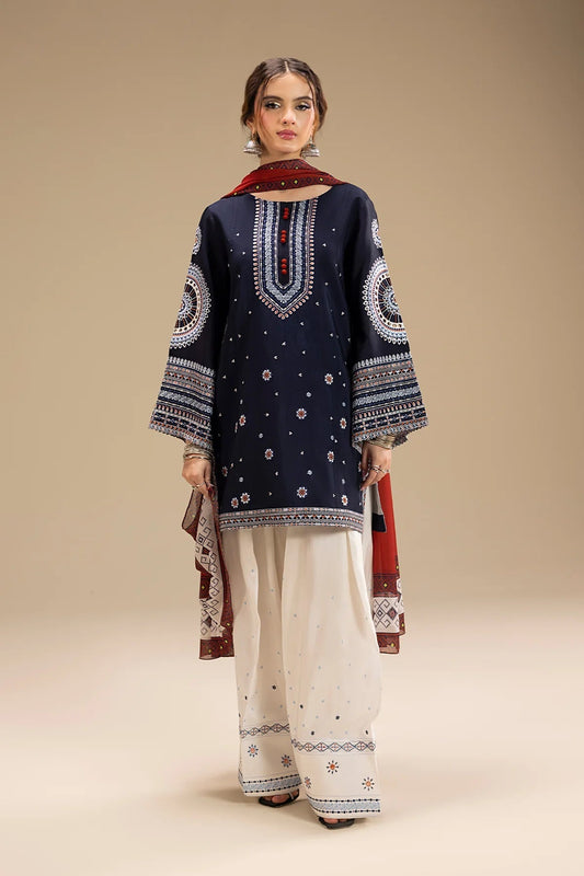 Jazmin Unstitched Luxury Dhanak Heavy Embroidered 3PC Suit