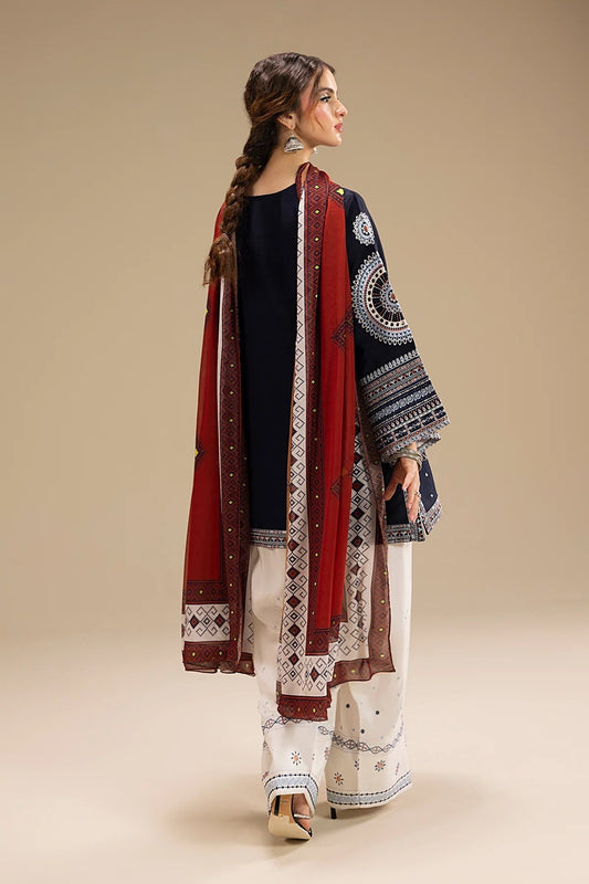 Jazmin Unstitched Luxury Dhanak Heavy Embroidered 3PC Suit