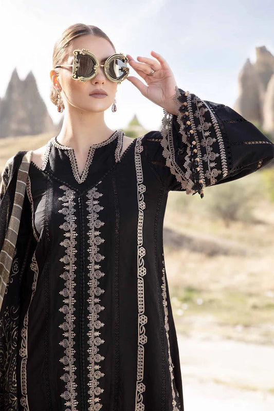 Maria B Unstitched Luxury Dhanak Heavy Embroidered 3PC Suit