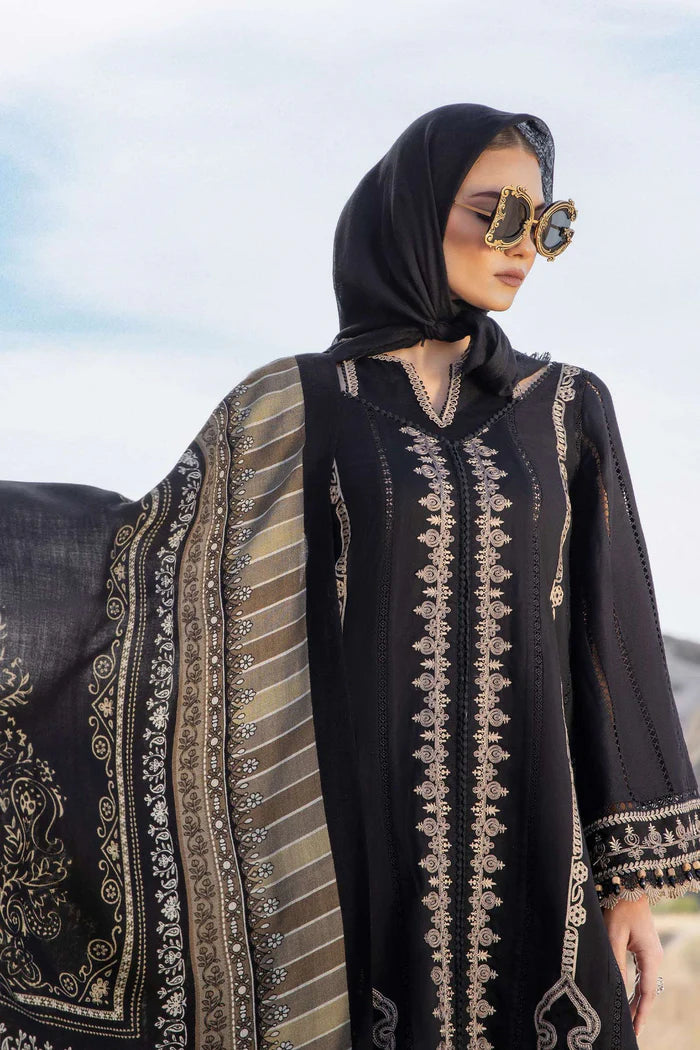 Maria B Unstitched Luxury Dhanak Heavy Embroidered 3PC Suit